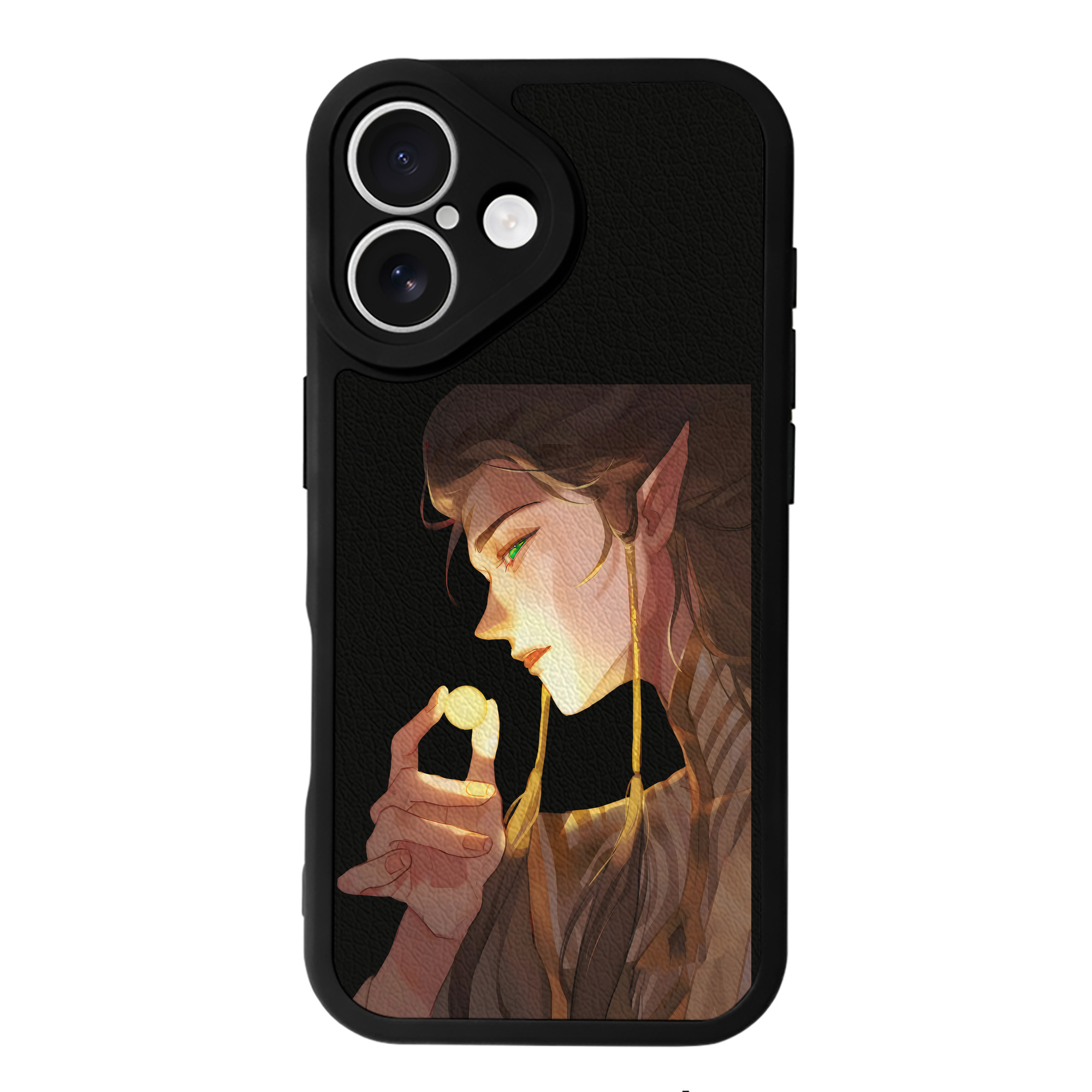 （画像用） Ne Zha 2 ナタ 魔童の大暴れ 【iPhone 16シリーズ対応】シリコンスマホケース（レザー調） 材質：シリコン
